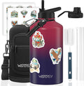 87oz Insulated Water Bottle, BPA Free&Leak Proof, 1.5 Gallon Stainless Steel by Watersy
