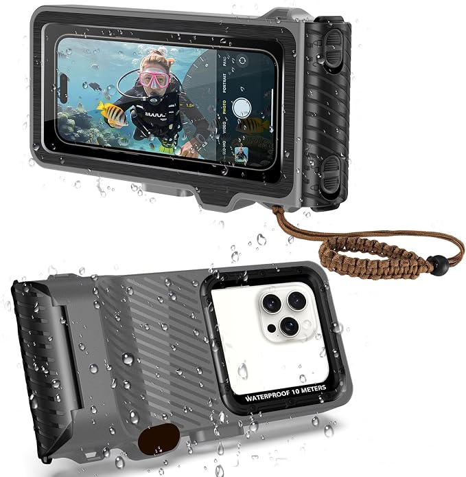 Waterproof Phone Case for Snorkeling & Diving, IP68 Waterproof Hard Case for by Transy