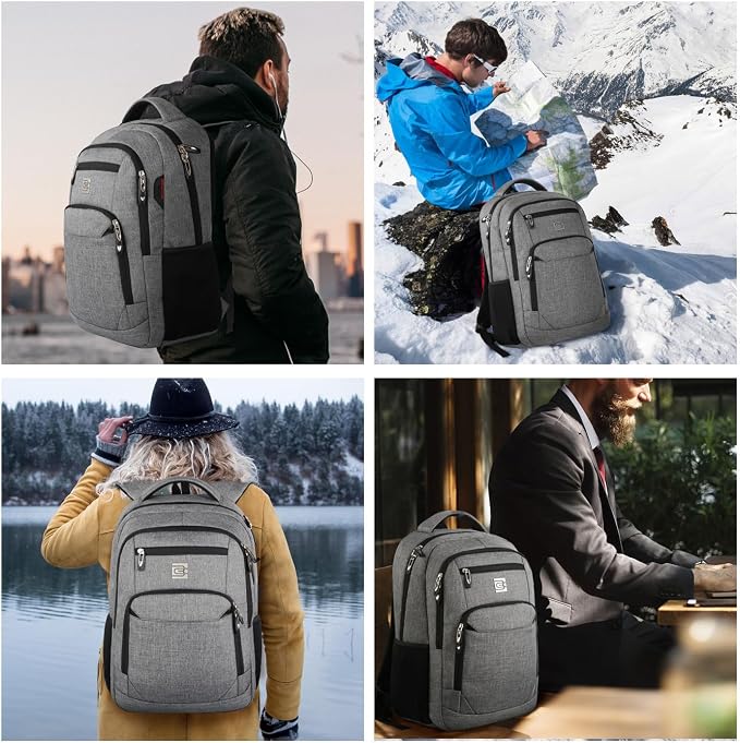 Volher 17 Inch Laptop Backpack, Business Anti Theft Slim Durable Laptops - Image 7