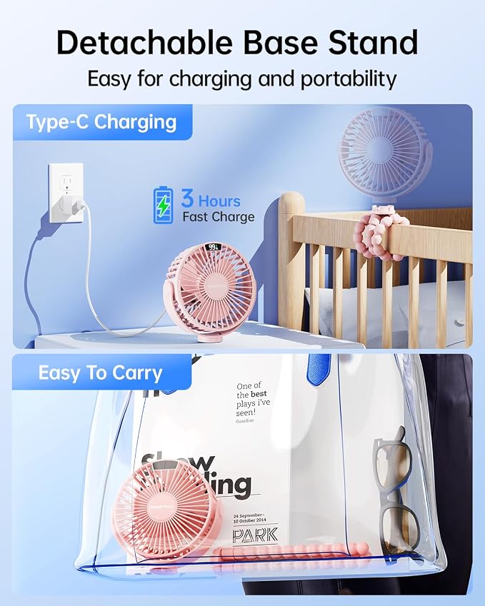 SWEETFULL Portable Stroller Fan - Image 6
