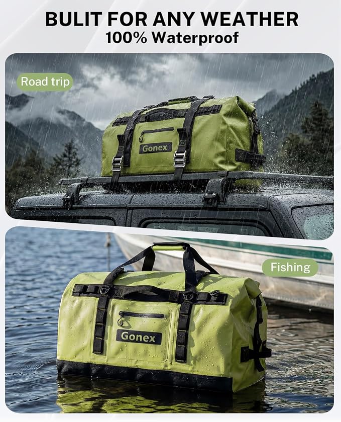 Gonex Waterproof Duffel Bag, 90L Heavy Duty Dry Duffle Bag - Image 3
