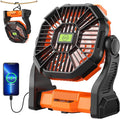 Portable Fan Rechargeable Battery Powered Fan, 270°Pivot Cordless Battery by TDLOL