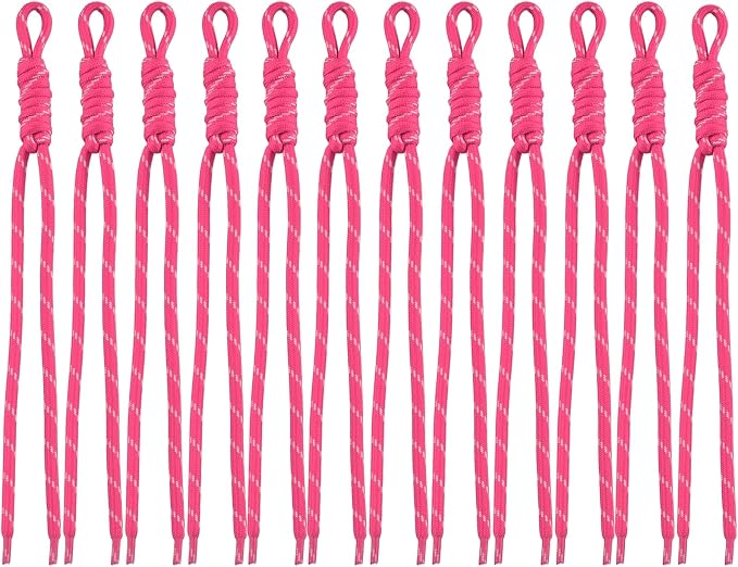 Paracord Keychain Paracord Bag Charm 12pcs Braided Nylon Rope Keychain Cord by Cmidy
