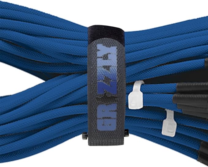Officewerks Reusable Fastening Cable Straps and Ties, Variety Sizes Assorted 12 - Image 3