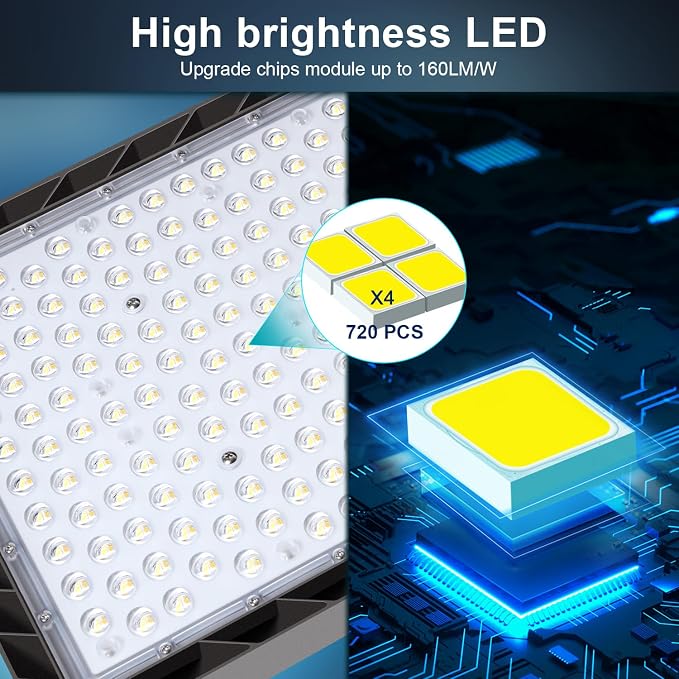480W LED Parking Lot Light Outdoor, 72000LM 100V-277V Dusk to Dawn LED Building - Image 7