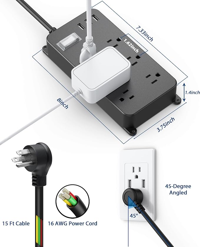 Outdoor Power Strip Weatherproof - Image 5