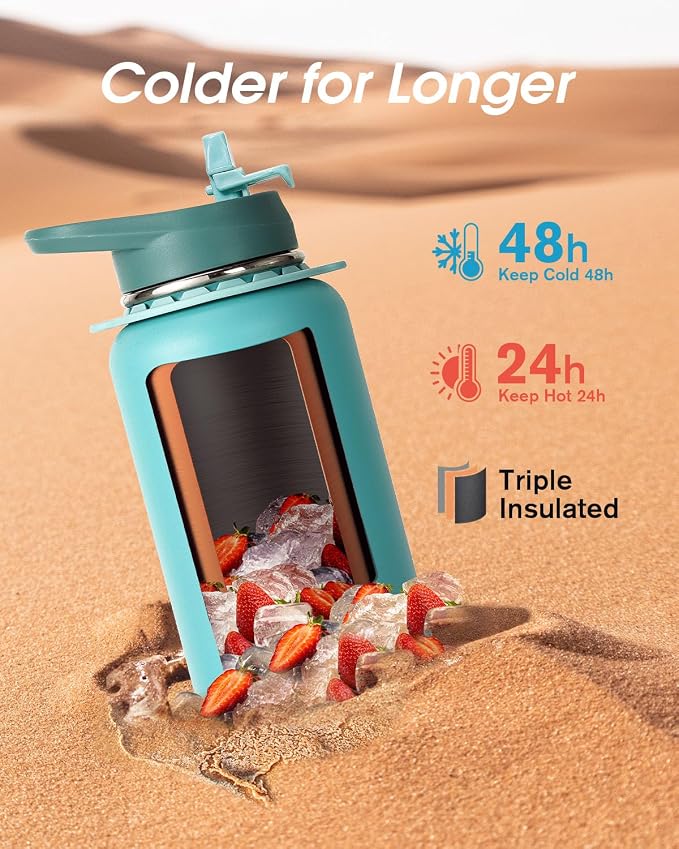 Coolflask Water Bottle 40 oz - Image 2