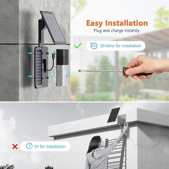 Doorbell Solar Charger Compatible - Image 3