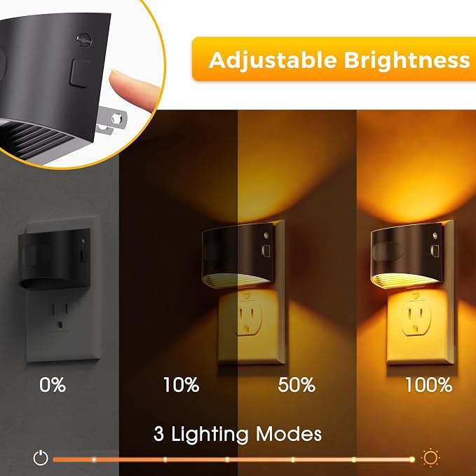 L LOHAS LED Night Light with Motion Sensor & Dusk to Dawn Sensor, Night Lights - Image 4