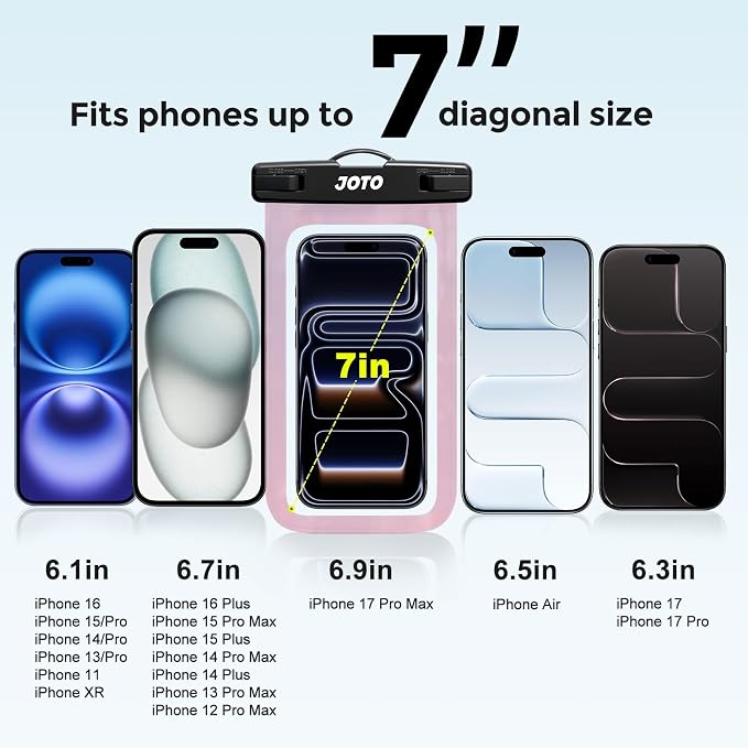 JOTO Up to 7" Universal Waterproof Phone Case - Image 4