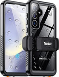 Temdan Compatible with Samsung Galaxy S24 Case Waterproof with Belt Clip Holster by Temdan