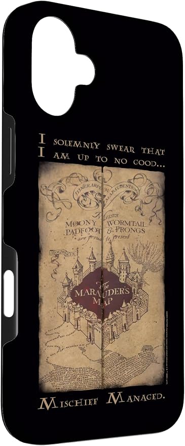 iPhone 16 Plus Harry Potter Marauder's Map Words Case - Image 3