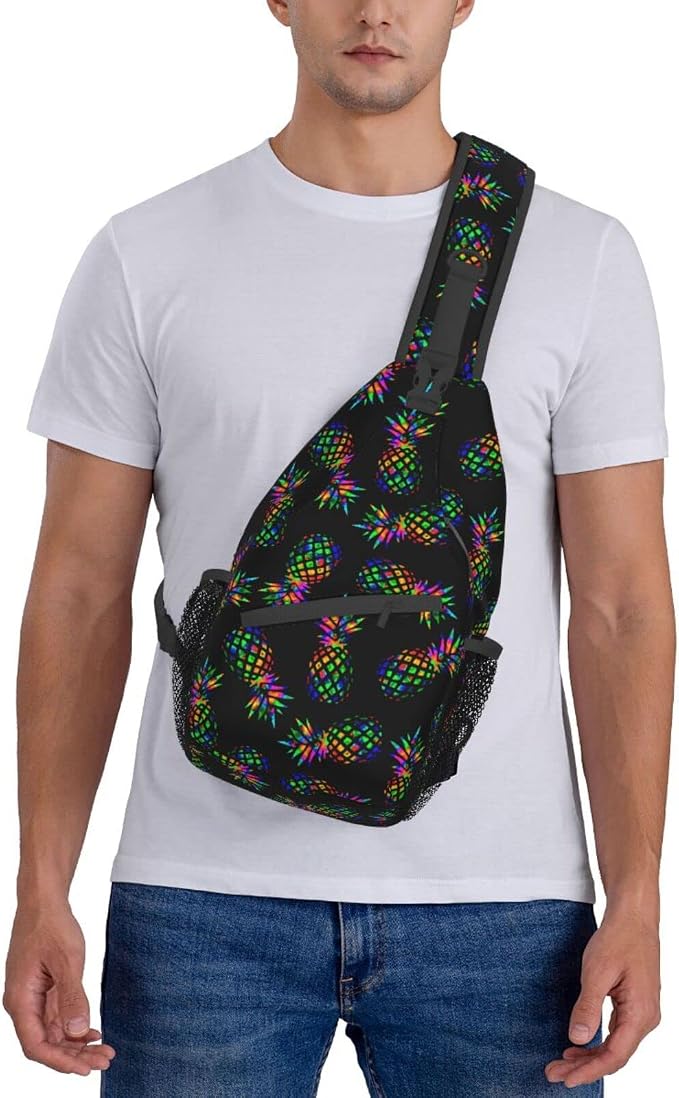 Sling Backpack For Men Hiking Daypack Crossbody Shoulder Bag Travel Chest Pack - Image 2