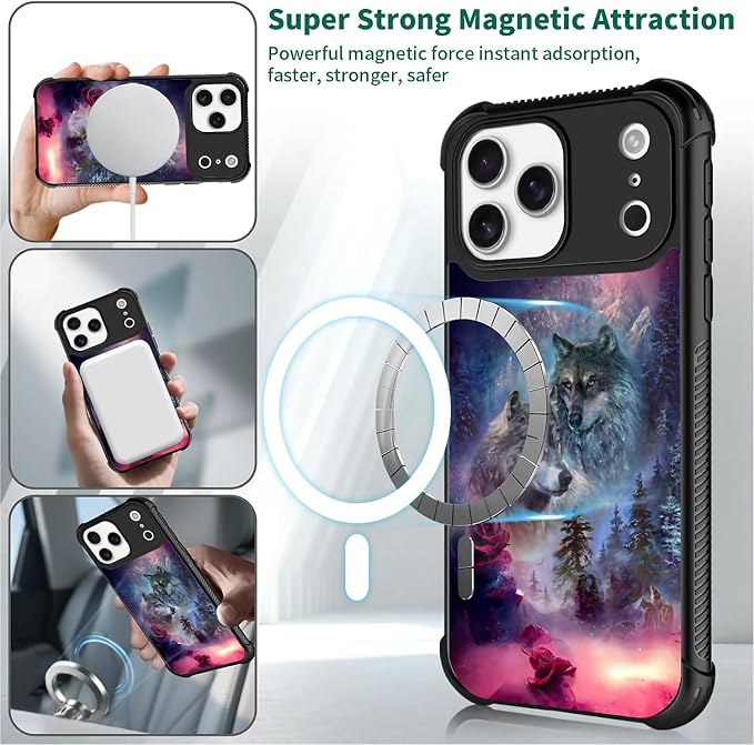 for iPhone 17 Pro Max Case, for MagSafe Graphic Design for Girl Boy Soft - Image 4