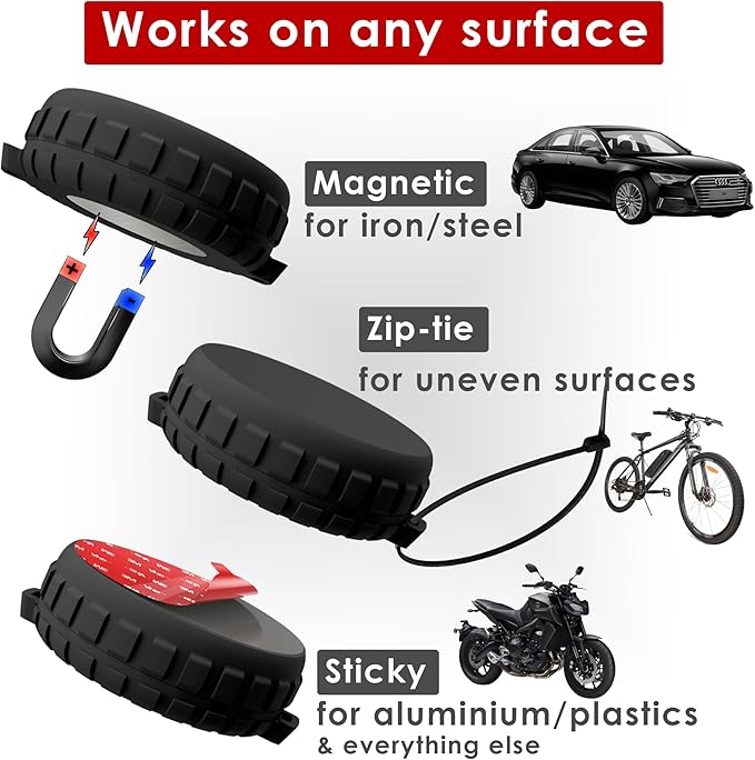 Ultra Strong Neodymium Magnetic Case Compatible AirTag Tag Waterproof Magnet - Image 2