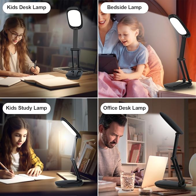 Akejrym LED Desk Lamp for Office Home & Battery Operated Lamp Rechargeable Lamp - Image 7