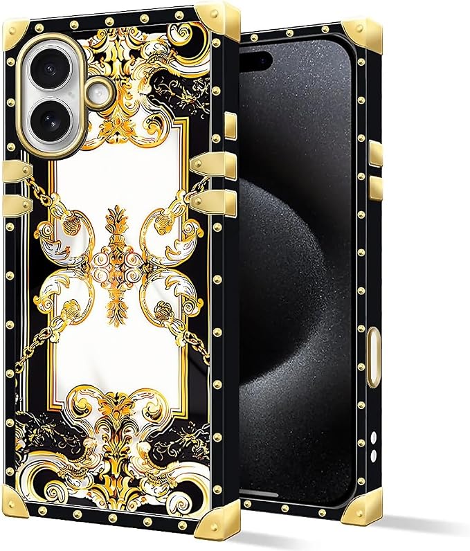 for iPhone 17 Case Luxury Golden Decoration - Image 2