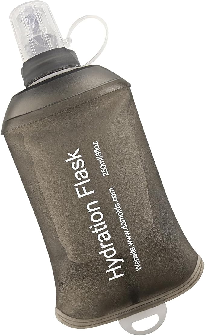 WILDREEDS 250ml Soft Flask, TPU Collapsible Soft Water Bottle by WILDREEDS