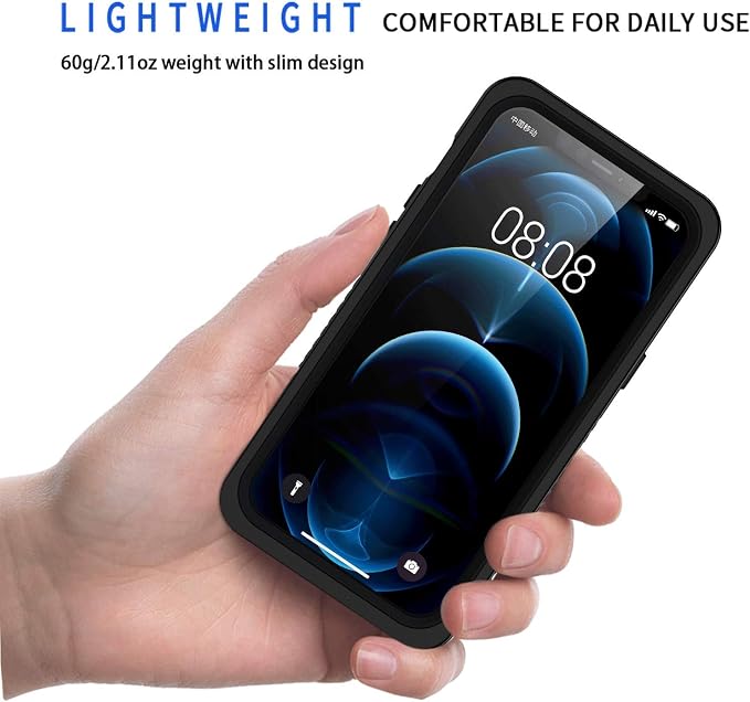 Lanhiem for iPhone 12 Case, Waterproof Dustproof Shockproof Case - Image 3