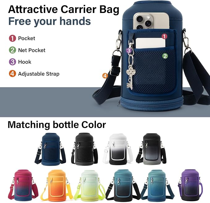DYSANKY 1 Gallon Water Bottle Insulated | Thickened Stainless Steel Vacuum - Image 6