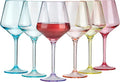 16-ounce Plastic Stem Wine Glasses, All Purpose Arcylic Glasses by ZAINCA