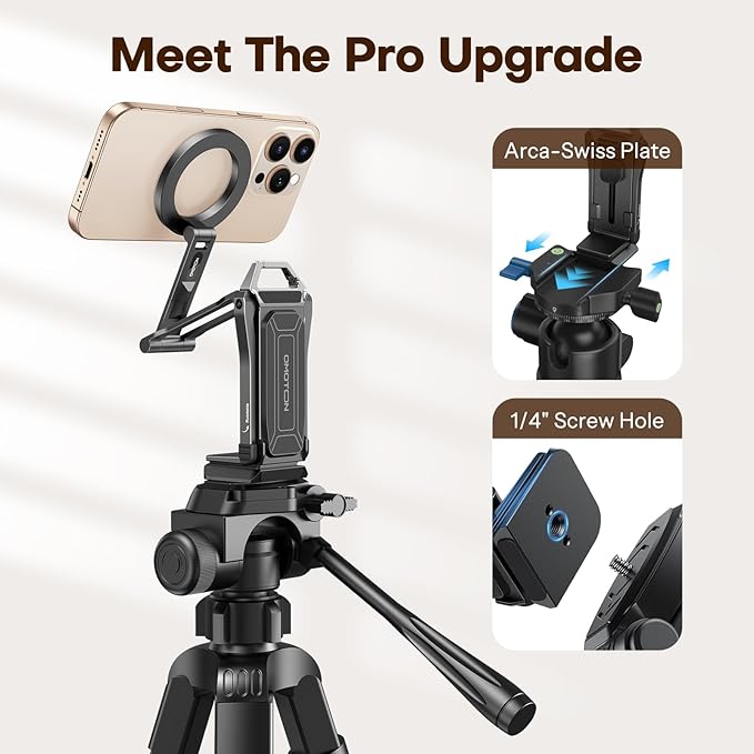 OMOTON TP02 360°Rotating for MagSafe Tripod, New Upgrade - Image 2