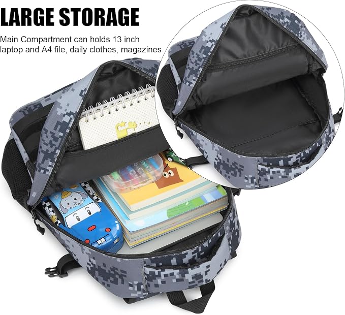 Kids Tactical Backpack Army Molle Bookbag Military Boys Backpack - Image 4