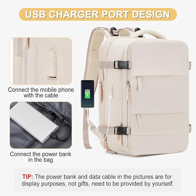Expandable Travel Backpack For Women Men Airline Approved Personal Item - Image 6
