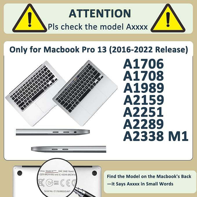 Laptop Case for New MacBook Pro 13 inch M1 M2 2016-2022 Release, Arts Pro 13.3" - Image 2