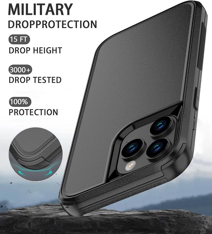 for iPhone 16 Pro Case Heavy Duty Protection Phone Case Cover - Image 5