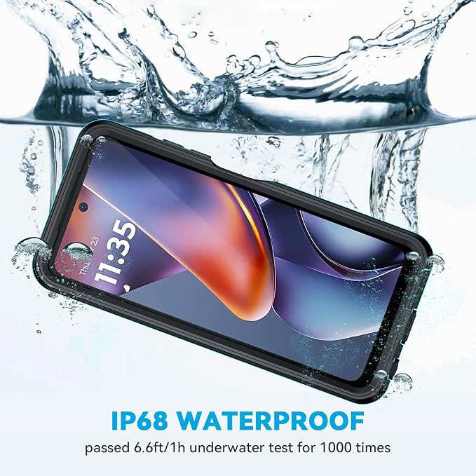 Lanhiem for Moto G 5G 2025 Case, IP68 Waterproof Dustproof Shockproof Case - Image 3