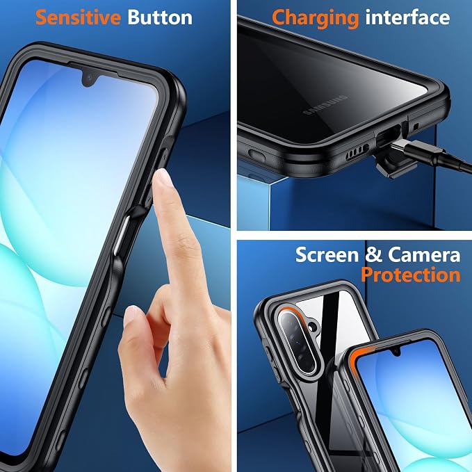 SPIDERCASE for Samsung Galaxy A17 Waterproof Case, IP68 Waterproof Case - Image 5