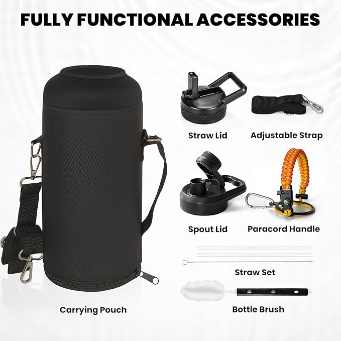 RAYMYLO Insulated Water Bottle 87 oz, Triple Wall Vacuum Stainless Steel - Image 6