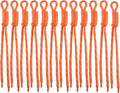 Paracord Keychain Paracord Bag Charm 12pcs Braided Nylon Rope Keychain Cord by Cmidy
