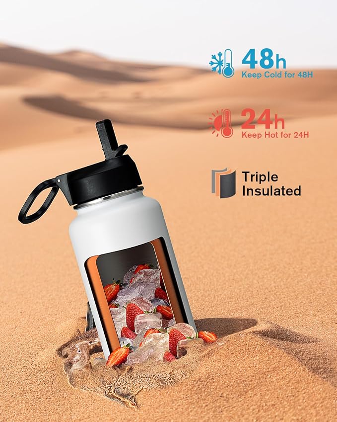 Coolflask Water Bottle 40 oz Insulated - Image 2