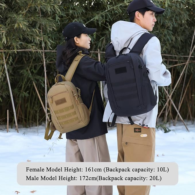 ArcEnCiel 10L/20L Mini X-Small Tactical Backpack MOLLE Daypack Gear Pack - Image 6