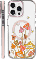 Case for iPhone 14 Pro, Retro Mushroom Sunflower Phone Case Design，for Women by Toulas