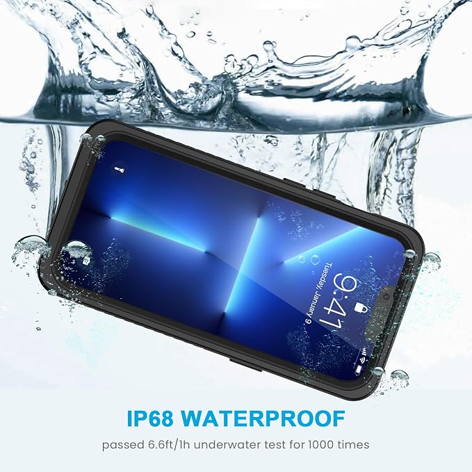 Lanhiem Magnetic for iPhone 13 Pro Max Case, Waterproof Dustproof Cover - Image 2