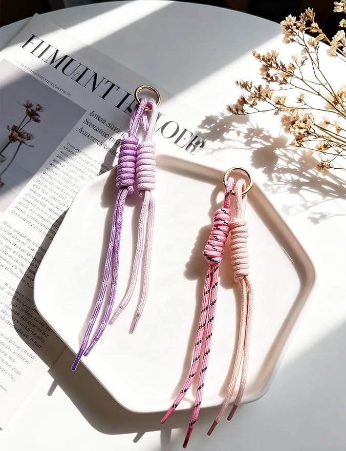 8/13/18/20/30 Pack Paracord Keychain Rope Bag Charms Colorful Braided Charms - Image 9