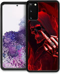 for Samsung Galaxy S20 Case, Gestures Funny Skull Pattern Graphic Design Girl by FKBRCL4U