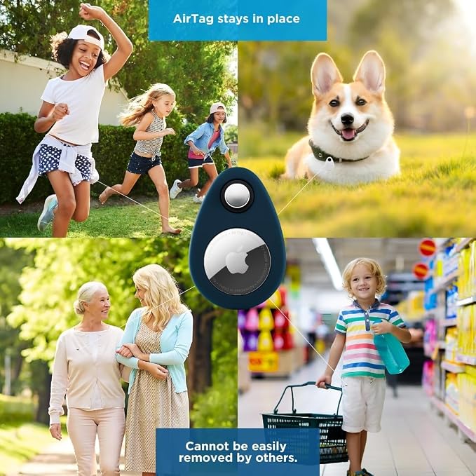 INFINITE ORBIT AirTag Holder for Kids – 2 Pack Anti-Removal Locking Case - Image 5