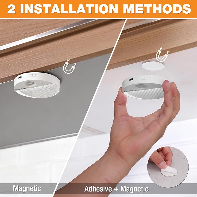 EverBrite Rechargeable Round Motion Sensor LED Night Light, Motion Activated - Image 5