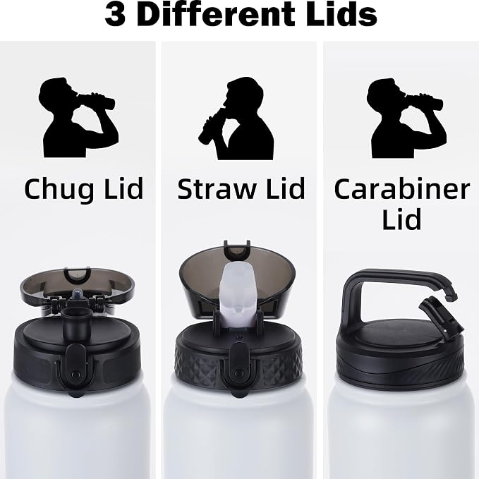 Oldley Insulated Water Bottle 32oz Water Bottles - Image 2