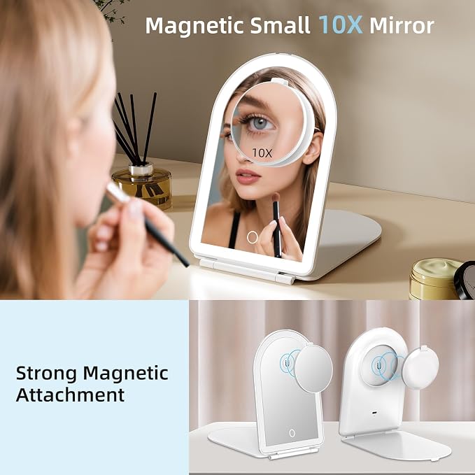 FUNTOUCH Rechargeable Travel Makeup Mirror - Image 2