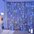 JMEXSUSS 300LED Christmas Curtain Lights Plug in by JMEXSUSS