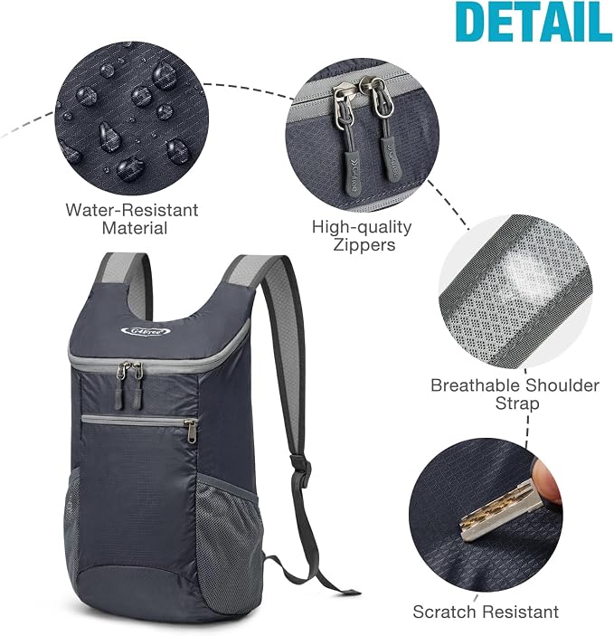 G4Free Lightweight Packable Hiking Backpack - Image 6