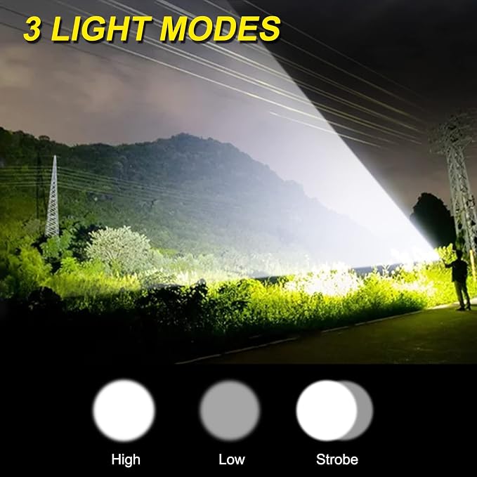 DARKBEAM LED Flashlights Rechargeable USB 2000 High Lumens, Small and Bright - Image 8