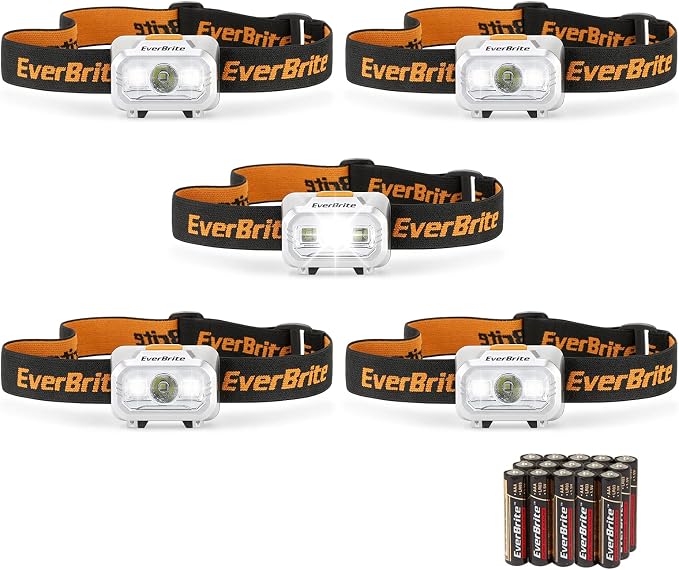 EverBrite LED Headlamp, 4 Lighting Modes, Pivoting Head by EverBrite