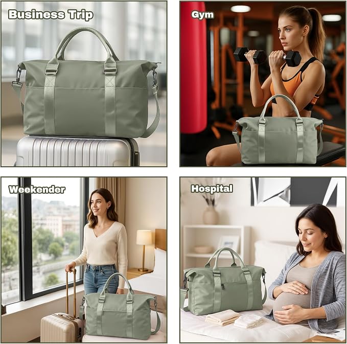 Weekender Duffel Bags for Women， Travel Totes Bag for Airplane Essentials - Image 7