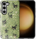 for Samsung Galaxy S23 Case, HL2 Grass Cat Hybrid 2 Layer Hard Shell Silicone by Unknown